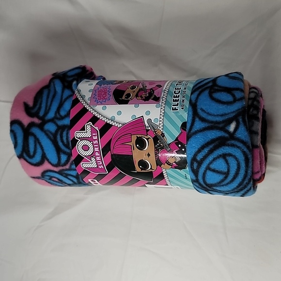 LOL Surprise "GRRRL POWER* Kids Soft Fleece Blanket 40" in X 50" in NWT - Picture 1 of 8